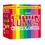Tonys Chocolonely Tiny Tonys Gift Box – 180g Mini Chocolate Mix To Share, 8 Different Flavours, Individually Wrapped