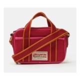 Top Handle Canvas Crossbody Bag Pink