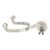 Tough 1 Kelly Silver Star Jingle Bob Spurs, Chrome Plated