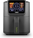 Tower 8L AIRX Digital Single Basket Air Fryer with A.I. & Vortx Technology, 6 Cooking Pre-sets, Space Saving Design, 60 Minute Timer, 1500W, Grey, T17158