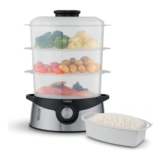 Tower 9L Three-Tier Steamer with BPA-Free Baskets, 800W
