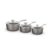 Tower Cerastone Pro 3-Piece Saucepan Set 18/20/22 Cm Graphite