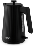 Tower EcoForm 1.7L 3KW Kettle, Made from Recycled Plastic, Rapid Boil Technology, Removable Filter, 360 Swivel Base, Black, T10105BLK
