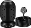 Tower Extension Lead-Power Strips with USB Ports with 8 Outlets and 2 USB Ports,2USB-C(PD20W)Power Tower Extension,Extension Cable with 6 Feet Extension Cord with Multiple Outlets for Home Office Dorm