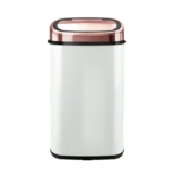 Tower Kitchen Bin with Sensor Lid, 58 L, White-Rose Gold