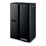 Tower Recycling Pedal Bin, Three Individual Compartments