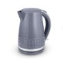 Tower T10075GRY Solitaire Kettle with 360 Swivel Base, Cord Storage, 1.5L, 3KW, Grey and Chrome Accents
