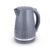 Tower T10075GRY Solitaire Kettle with 360 Swivel Base, Cord Storage, 1.5L, 3KW, Grey and Chrome Accents