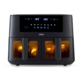 Tower T17151 Vortx Dual Basket Air Fryer Vizion Window 8L