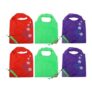 Toyvian Foldable Waterproof Fruit-Style Reusable Tote Bags, 6-Pack