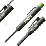 Tracer Deep Hole Construction Pencil with Site Holster (120mm, Extendable 2B Carpenter Pencil with Inbuilt Sharpener) Prime Exclusive