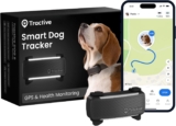 Tractive Smart Dog Tracker 2025 Edition Real-time GPS Tracking Escape & Health Alerts Vitals Monitoring Market Leader (Black)