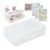 Transparent Double Layer Pencil Box with Stickers, Large Capacity