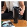 Travel Tumbler with Handle (1.2Ltr) – Black