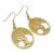 Tree of Life Drop Earrings, Gold Plated, Nickel Free Hooks