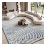 Treeboy Rugs Living Room Rug Blue Beige 140x200cm