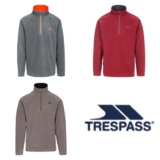 Trespass Mens 1/2 Zip Microfleece Blackford (Selected colours) (XS/S/M/L/XL/XXL/XXXL)