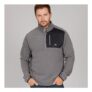 Trespass Mens Mcgeechan 1/2 Zip Micro Fleece mid Grey