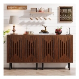 Tribesigns 2-Pack 59-Inch Buffet Sideboard with Doors and Shelves
