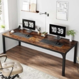 Tribesigns 78.7 Inches Extra Long Computer Desk 2 Person Desk Chocolate – With Code – Sold by Tribesigns Designs Store