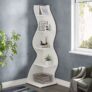 Tribesigns Corner Shelf, Modern 5-Tier Wall Corner Bookshelf – Sold By Tribesigns Designs Store