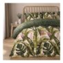 Tropical Duvet Cover Set Leaves Reversible Soft Bedding Quilt