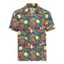 Tropical Hawaiian-Style Shirt Short-Sleeved Shirt Black by King Kerosin