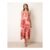 Tropical Print Adjustable Strap Maxi Dress