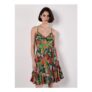 Tropical Print Tiered Cami Mini Dress