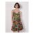 Tropical Print Tiered Cami Mini Dress