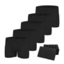 Ts Premium Mens Boxer Shorts 5-Pack Black Modal Cotton Blend