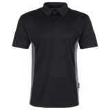 TuffStuff – Elite Polo Shirt for Work – 100% Polyester – Easy Care – Black, Size S-XXL