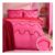 Tufted Wave Duvet Set – Hot Pink/Red King