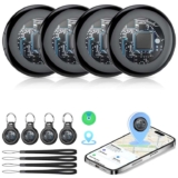 Tukio Air Tracker Tags – 4 Pack MFi Certified for Apple Find My (iOS Only) – Sold by Tukio-uk FBA
