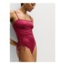 Tummy Control Sheen Wired Bandeau Swimsuit
