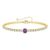 Turandoss Amethyst Birthstone Tennis Bracelet for Women