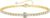 Turandoss Birthstone Tennis Bracelet for Women 14K gold plated birthstone bracelet, hypoallergenic and tarnish-resistant, birthday gift for women.