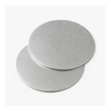 Turned Edge 8-Inch round Cake Boards, Silver, 3mm, 2-Pack