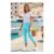 Turquoise Cropped Stretch Trouser