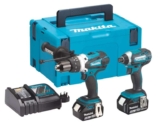 Twin Pack Makita LXT Drill & Impact Driver w/ 2 x 5ah Batteries & MakPak case