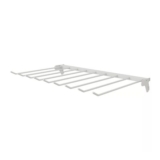 Twinslot White Fixed Trouser Hanger (W)66mm (D)40mm