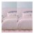 Two Pack Super King White & Pink Striped Duvet Cover Set