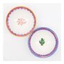 Two Piece Multicoloured Stoneware Nibble Bowl Set