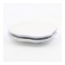 Two Piece White & Blue Ceramic Shell Side Plate Set
