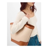 Two Tone Canvas Tote Bag