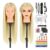 TwoWin 26in Wig Styling Head with Clamp, 80% Real Hair
