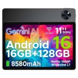 U11 Tablet Android 16 11 Inch with Gemini AI, 128GB2TB Expand with checkout discount Sold by KunYongDa / FBA