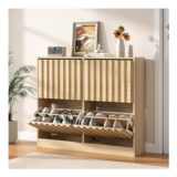 UEV Wide Shoe Cabinet with 4 Flip Drawers