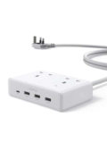 UGREEN Extension Lead with 4 USB Slots, 2 Way 2990W Max Multiple Plug with 1.5m (White), – prine Sold by UGREEN GROUP LIMITED UK / FBA