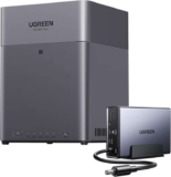 UGREEN NAS DH4300 Plus 4-Bay 120W UPS Bundle, 8GB RAM 2.5GbE Desktop (Diskless) & 12000mAh Uninterruptible Power Supply – Ugreen /FBA